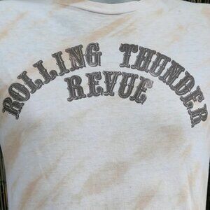 70's Vintage 1975 BOB DYLAN Rolling Thunder Review T Shirt Medium With Hanes Tag